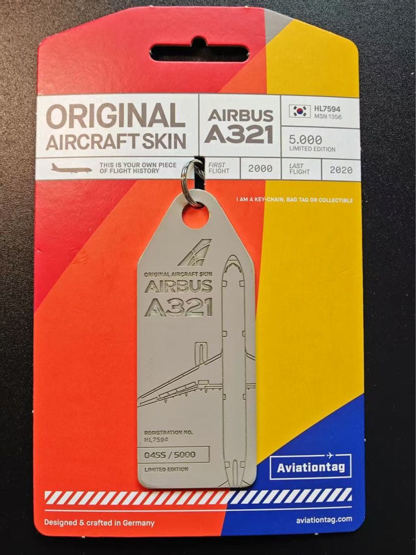 航空機・ヘリコプター Asiana aviationtag Airbus A321-100HL7594