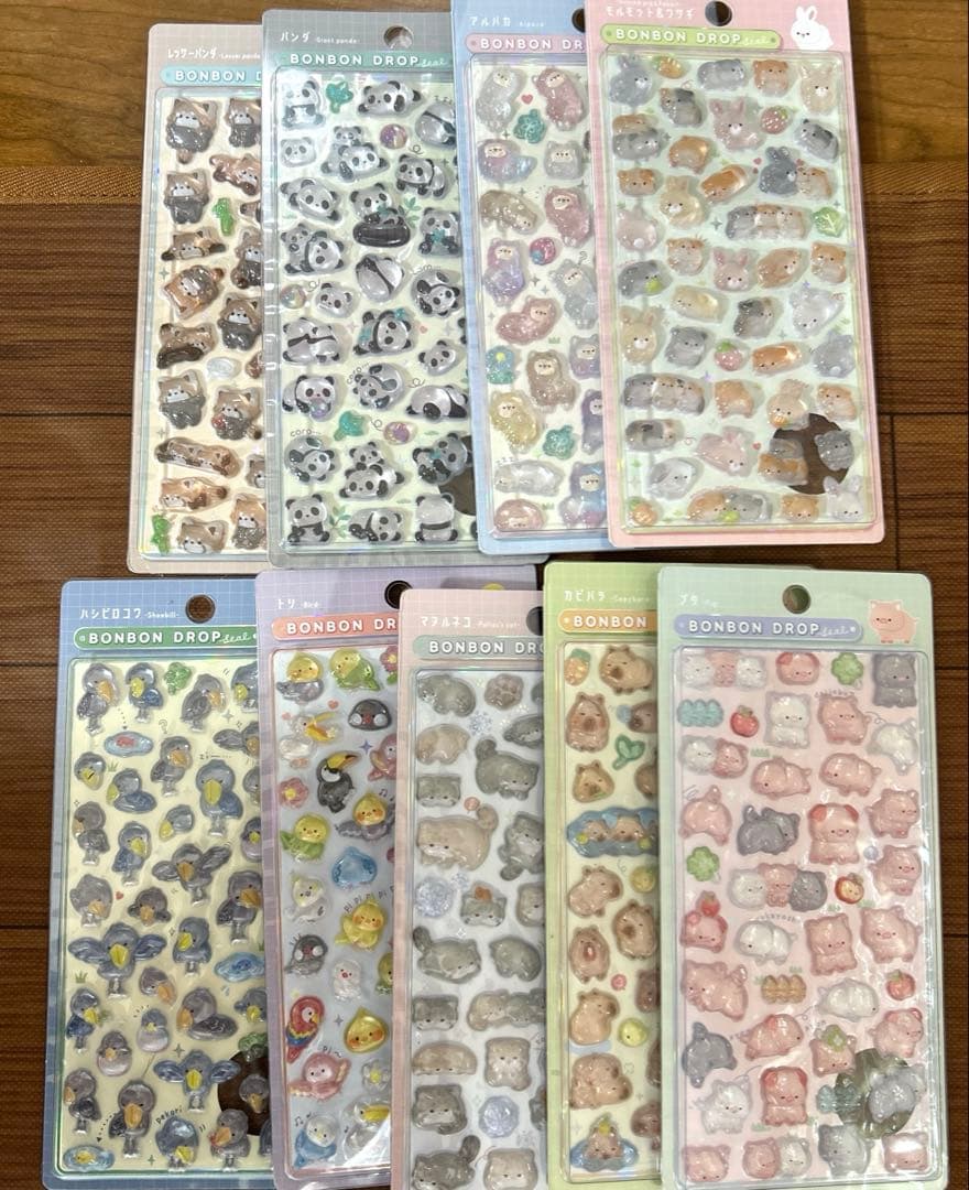 【新品.未開封】オリジナルボンボンドロップシール9枚セット