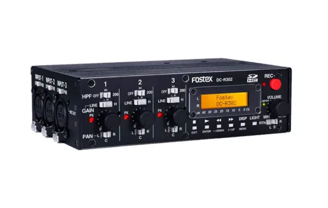 Fostex DC-R302 ポータブル・レコーダー／録音機材／動作確認済