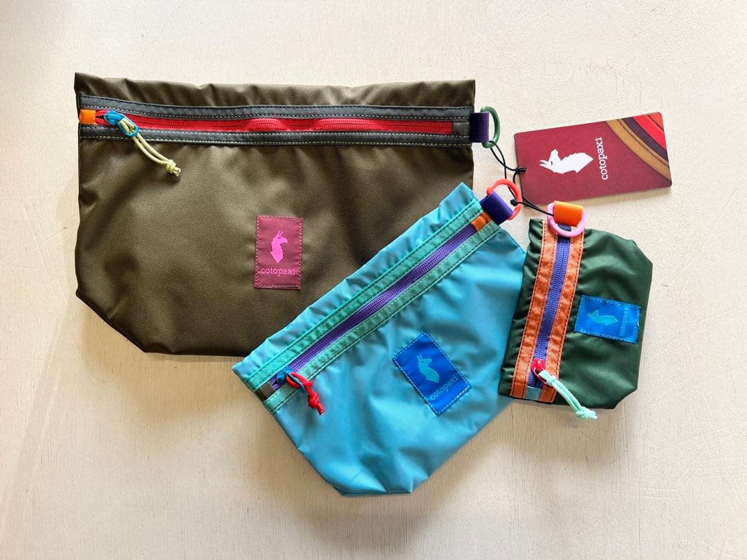 cotopaxiコトパクシナイロン製収納ポーチ3点セット トラベルに