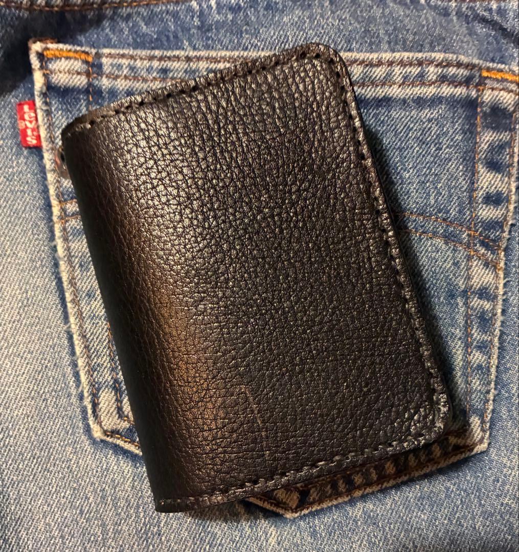 ミドルトラッカーウォレット　シルバー925クロスボール　国産シュリンク