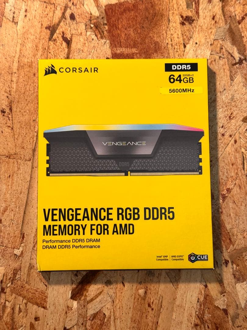 メモリー CORSAIR DDR5 64GB (2x32GB) 5600MHz