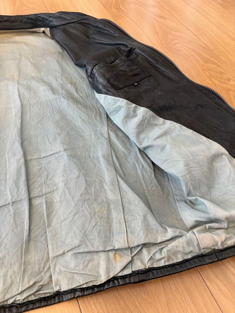 ISAMU KATAYAMA BACKLASH レザー シングル ライダース 黒