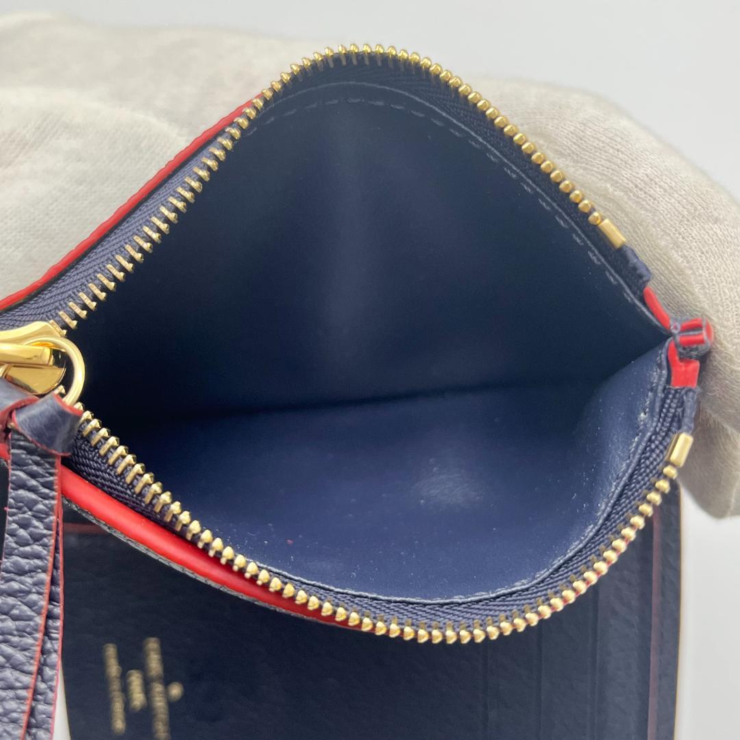 【美品】　ポルトフォイユヴィクトリーヌ　アンプラント　マリーヌルージュ　箱保存袋