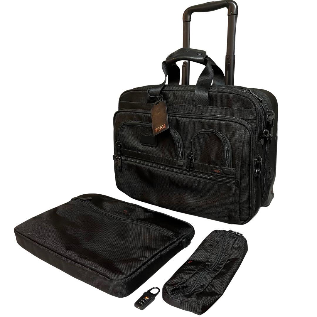 TUMI ビジネスキャリー 2輪キャリーバッグ PCスリーブ・ポーチ付属