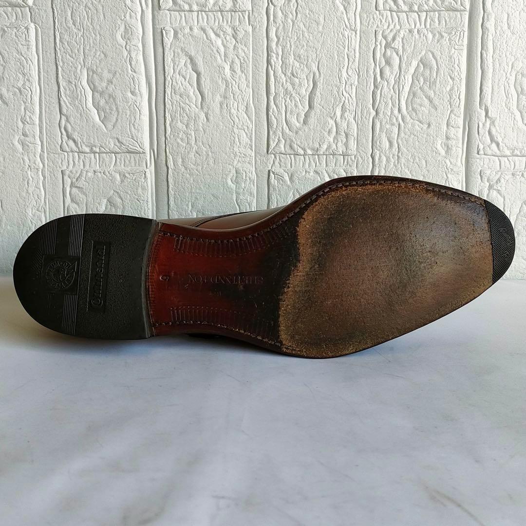 シェットランドフォックス　リーガル　モンクストラップ　ビジネス　茶色　24cm