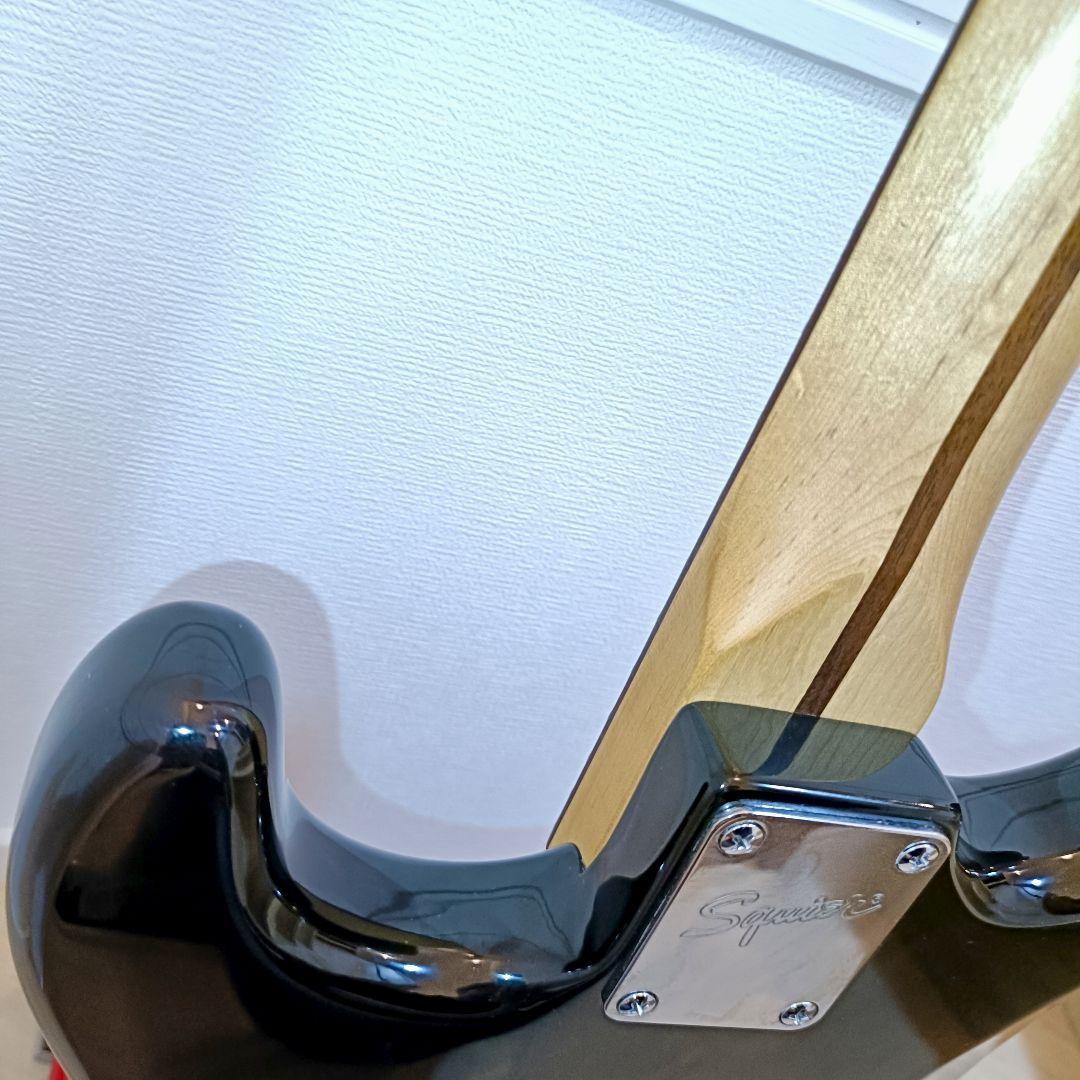 Squier エレキギター ストラトキャスター ブラック メンテ済