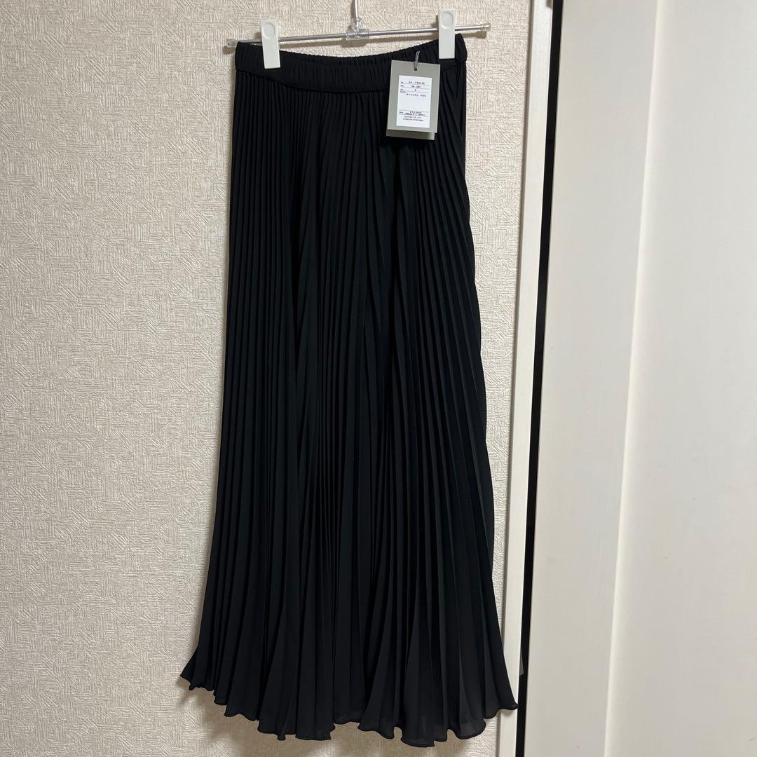 PRIORITYプリーツパンツブラック38 mal.