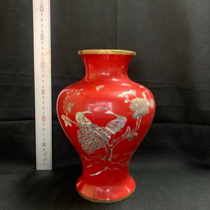 螺鈿細工　朝鮮　壺　花瓶　工芸品　アンティーク