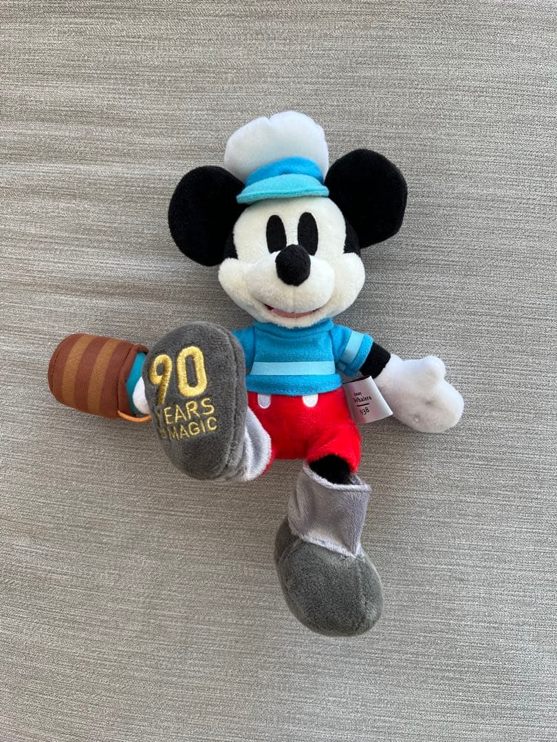 【希少】ミッキーマウス ぬいぐるみ 90周年 ミッキーの捕鯨船　ディズニーストア
