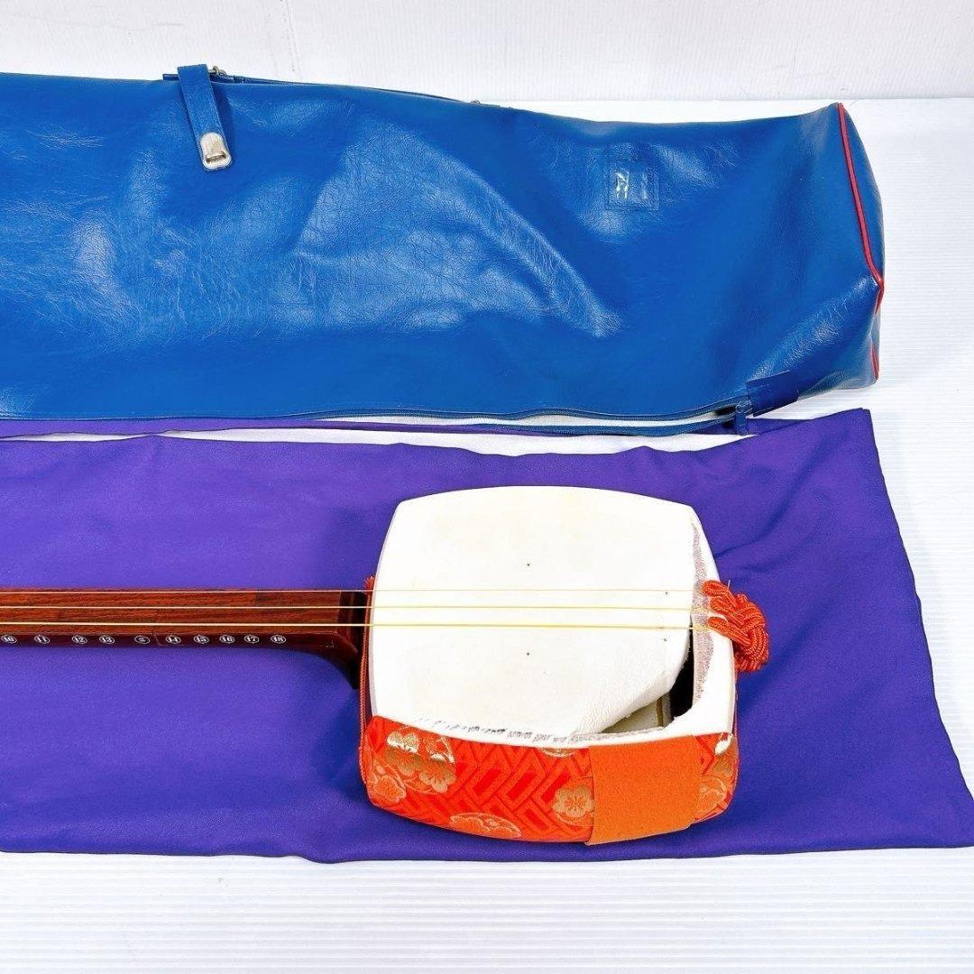 三味線　中棹　ソフトケース付き 和楽器 弦楽器 現状品 ジャンク