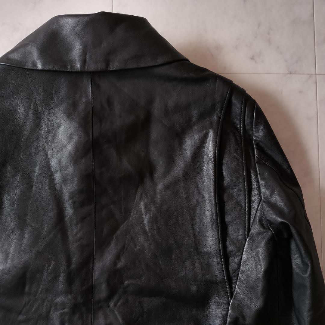 ポールスミス 10AW コレクションモデル 変形襟レザージャケット M ブラック