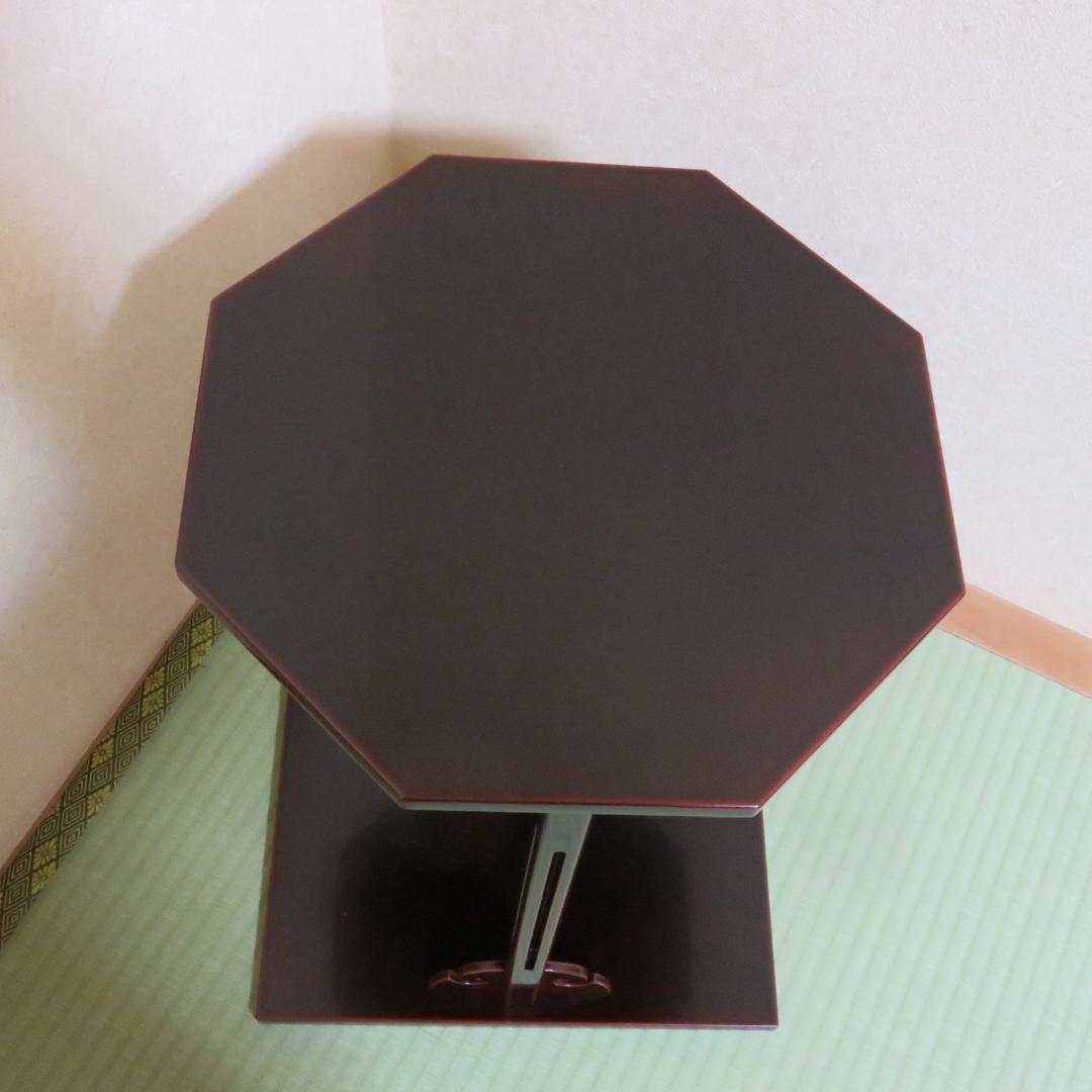 而妙斎好 黒真塗 四方棚 富悦作 スレあり 茶道具 棚