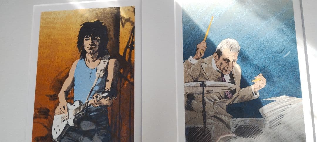 ロン・ウッド（ローリングストーンズ）リトグラフ