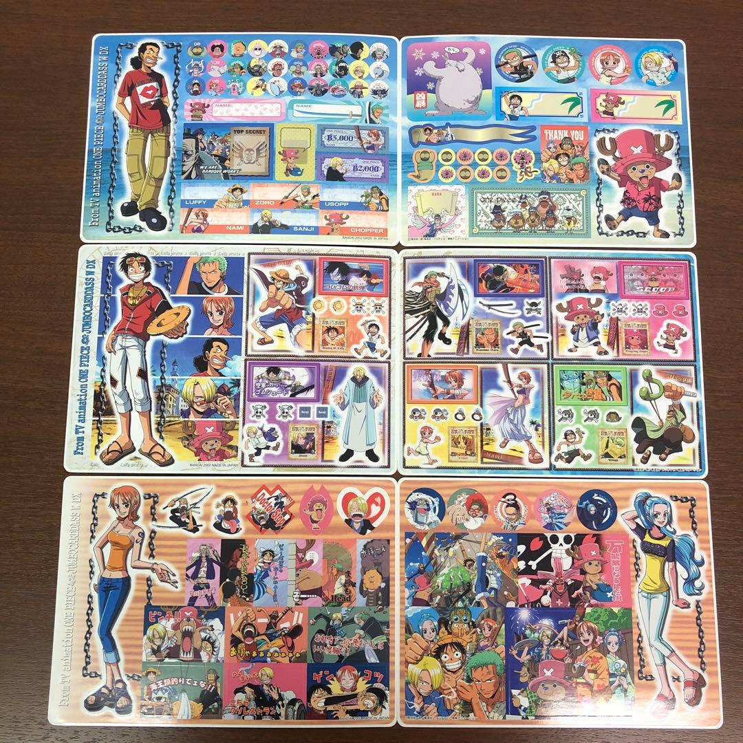 ❶ワンピース ジャンボカードダス パッドダス シール 下敷き まとめ売り