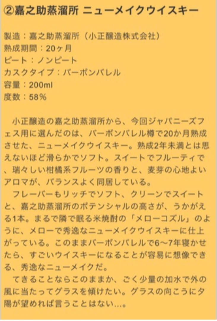 Japanese Whisky Festival 2020 限定品 6点セット