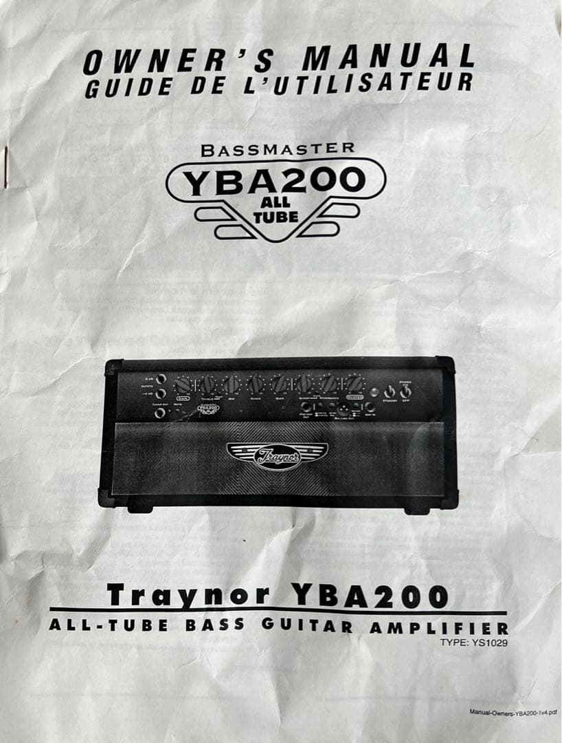 TRAYNOR トレーナー YBA200 アンプ、YBX1510キャビネット