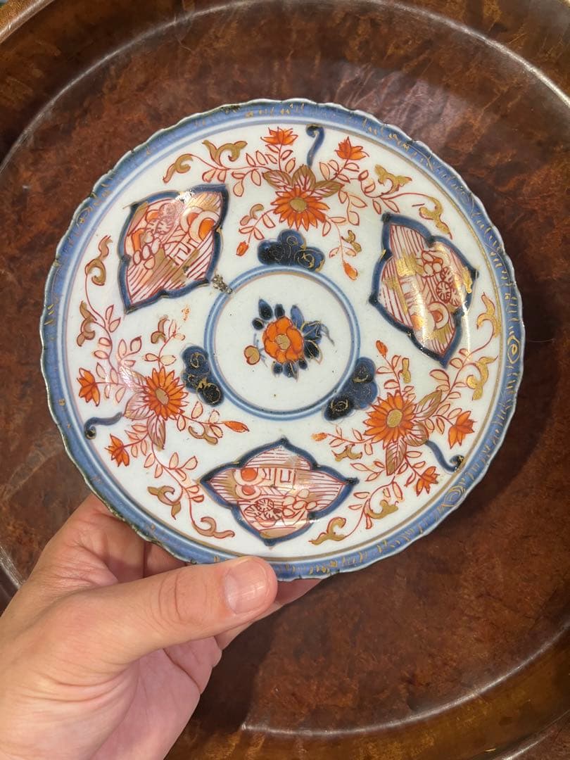 古伊万里　色絵　皿　元禄伊万里　輸出手
