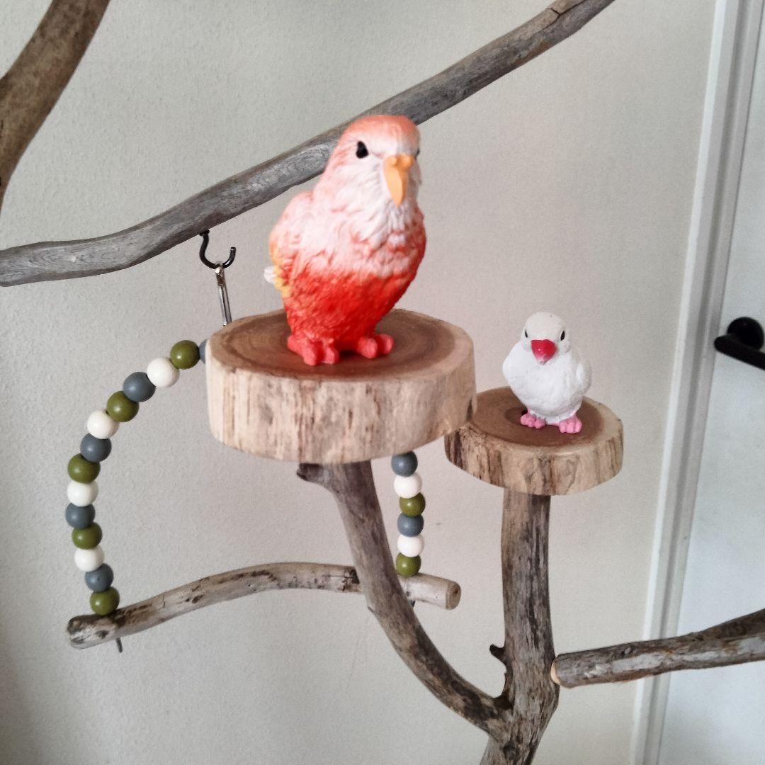 バードアスレチックジム大型 ㊶ 天然木 自然木 流木 インコ おもちゃ