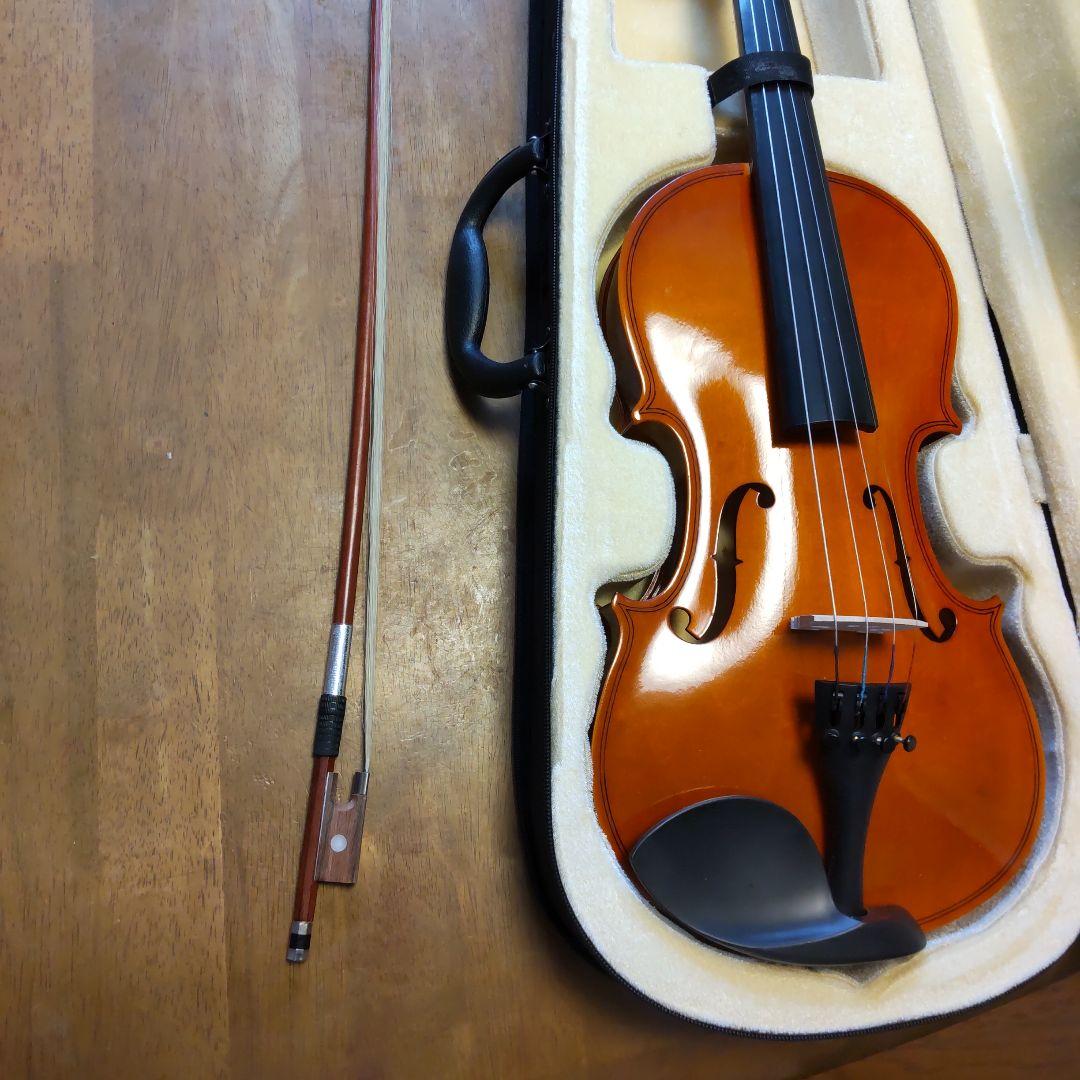 バイオリン本体 4/4 (GIORNO) オレンジ色 ケース付き