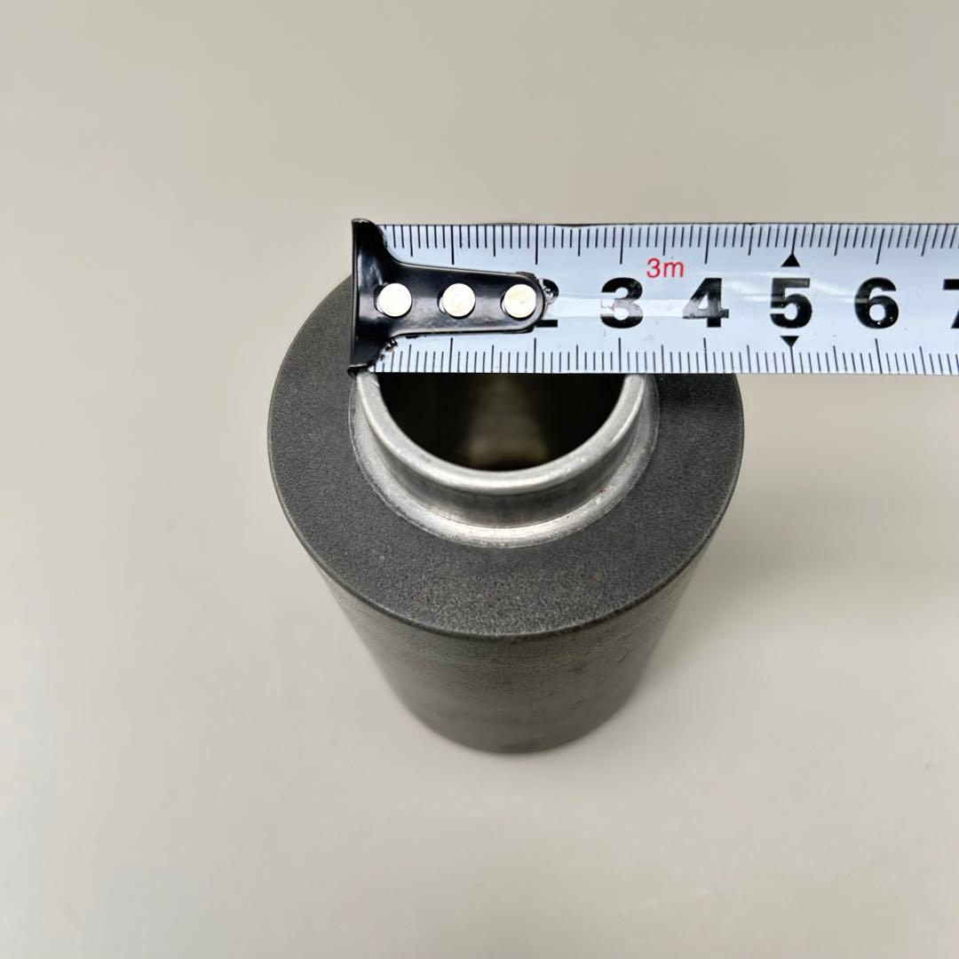 A001龍文堂 純錫 茶筒 茶入れ　茶道具　約284g