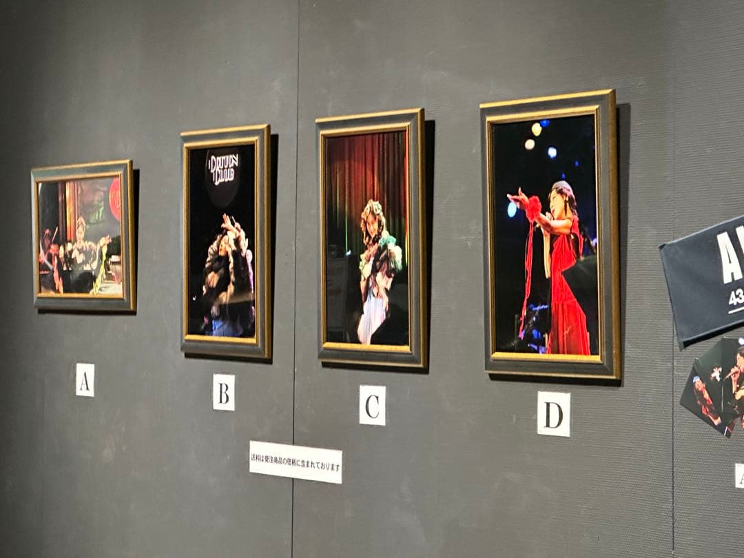 新品未使用　中森明菜　大型写真　額装　公式グッズ　写真展　おまけ付