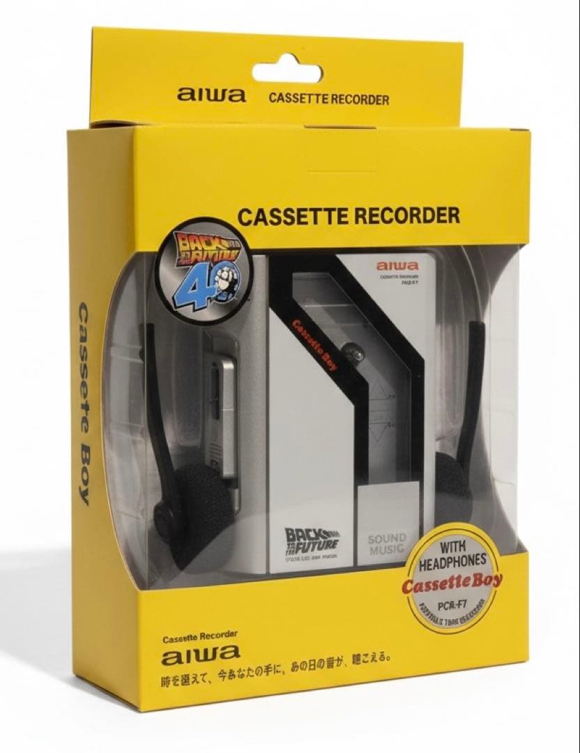 新品未開封 バック・トゥ・ザ・フューチャーのコラボ商品、カセットプレイヤー限定品