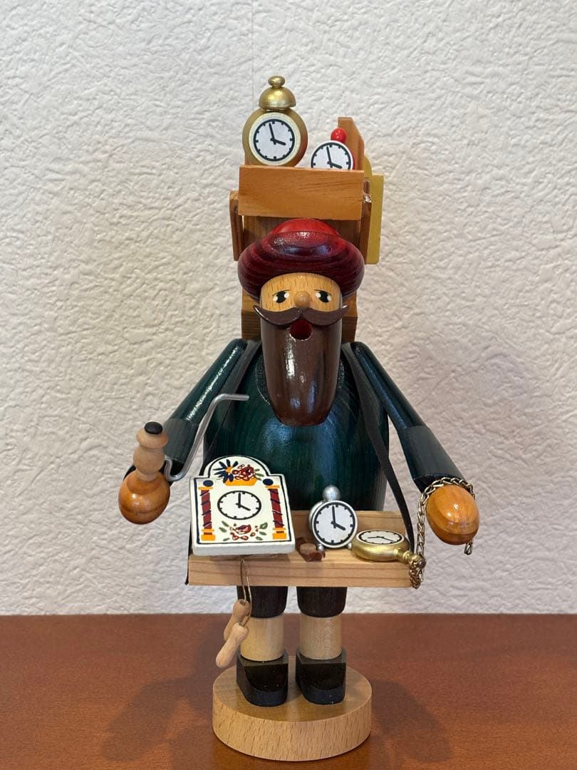 ドイツ製　木工芸品　煙出し人形（パイプ人形）