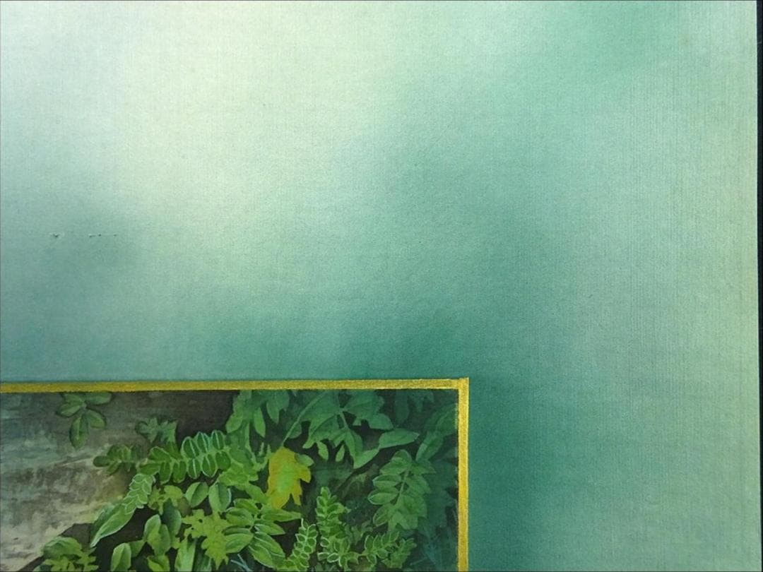 掛軸 若舟『山草図 タカネシオガマ』日本画手描き表装 絹本 箱付 a062811