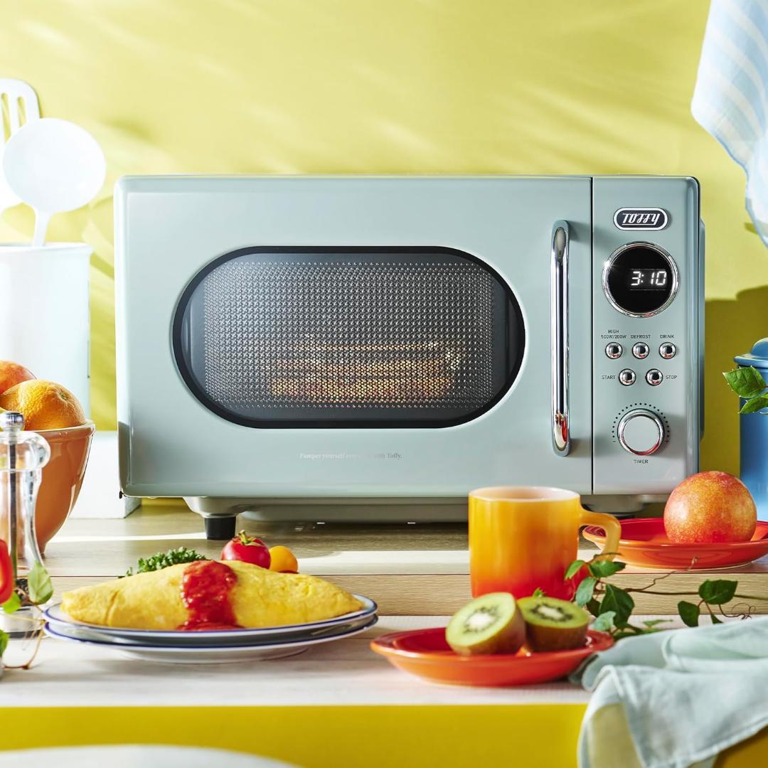 【Toffy/トフィー】 電子レンジ K-DR3 コンパクト 16L フラット