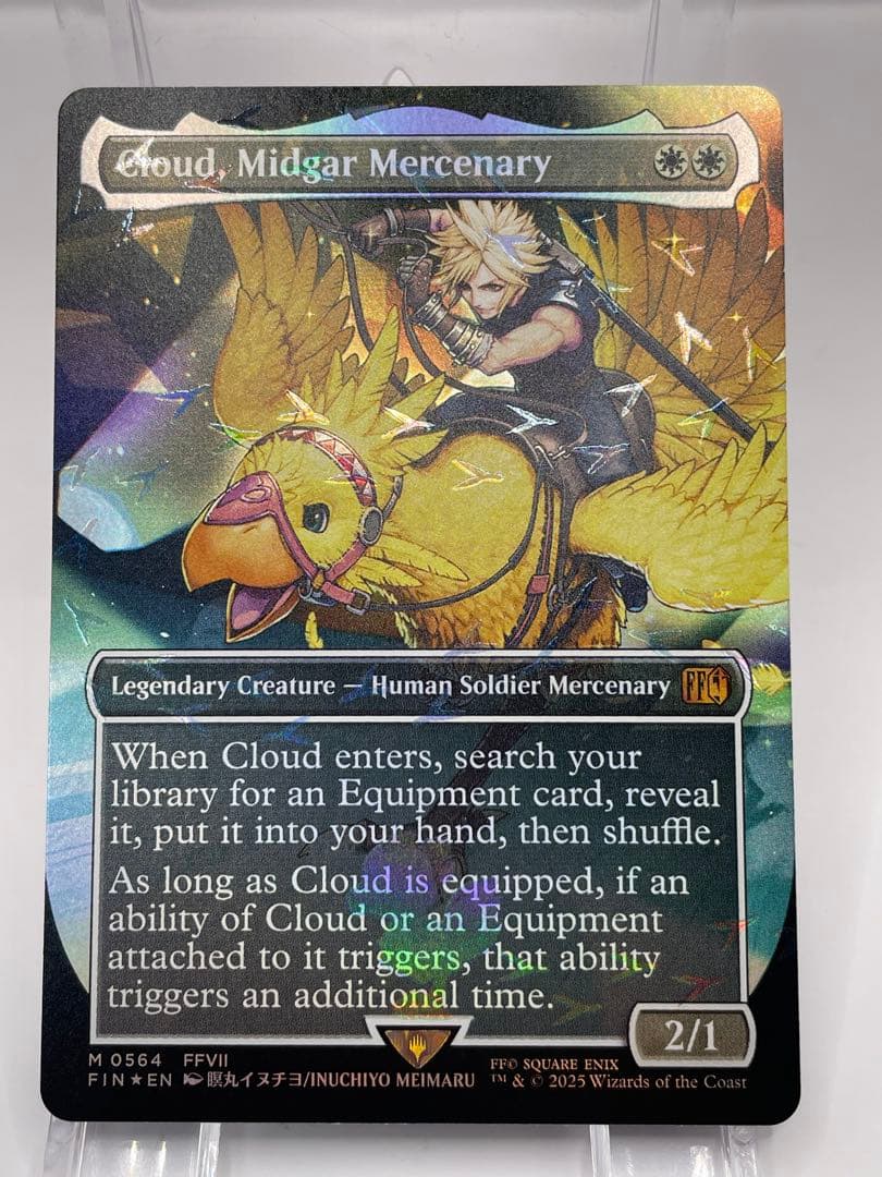 海外ホリデーイベント限定 mtg ミッドガルの傭兵、クラウド 英語foil FF
