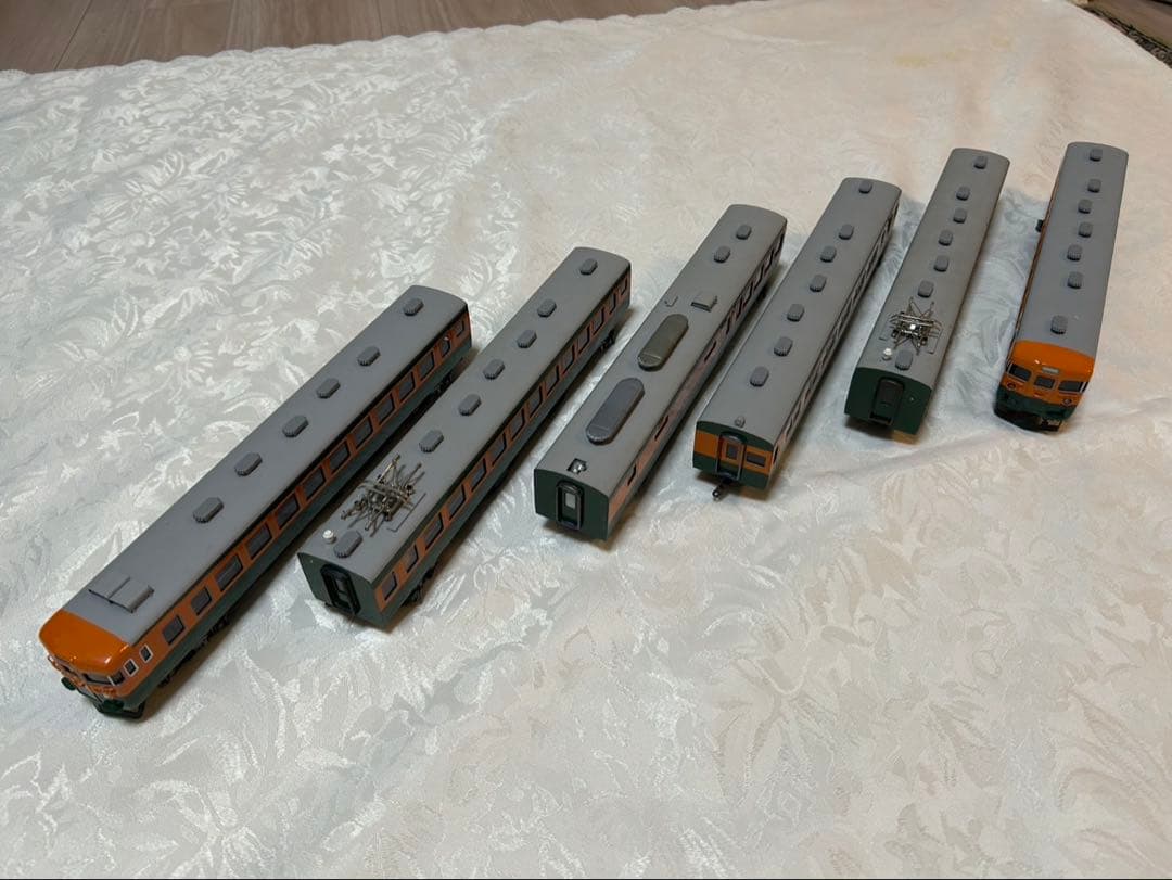 HOゲージ　カツミ　東海道線　2つドア　6両編成　ジャンク