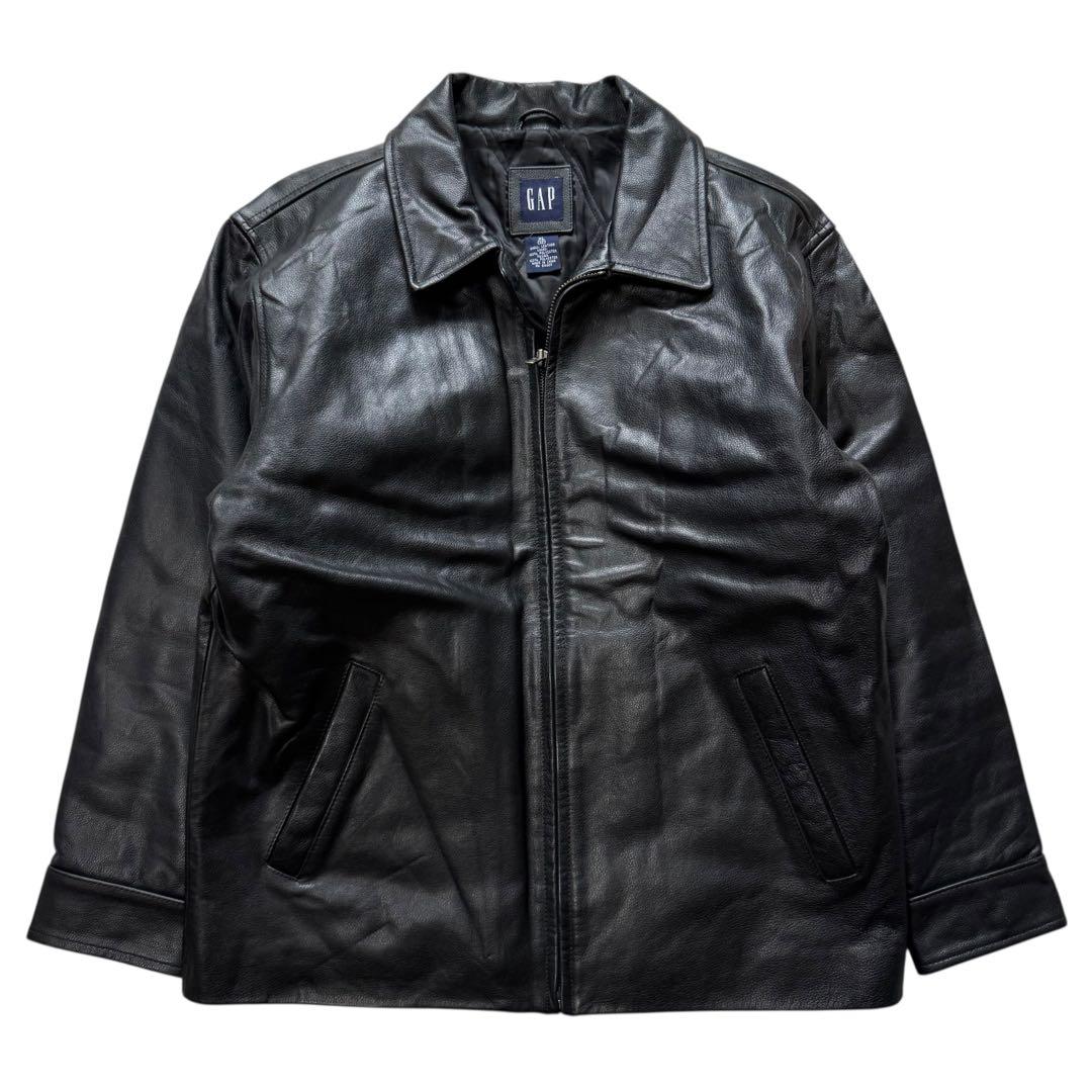 90's OLD GAP ジップアップ レザー カーコート レザージャケット