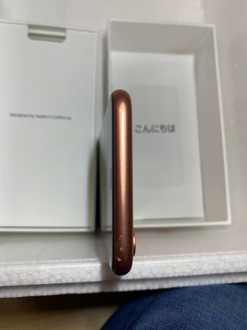 iPhone XR 64GB コーラル SIMフリー 初期化済 即使用OK