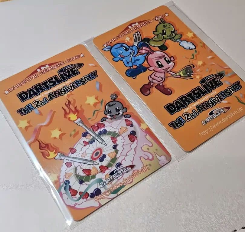 ダーツライブカード 2周年記念　2枚セット DARTSLIVE