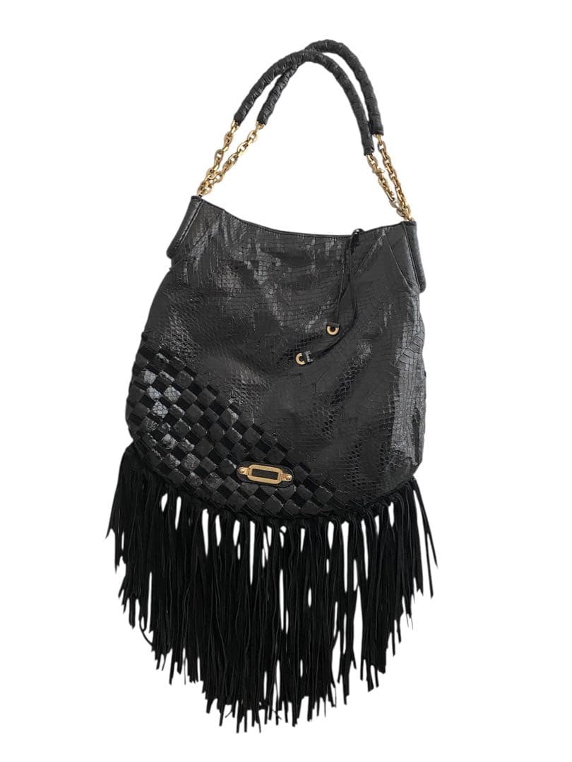 美品❗️ JIMMY CHOO フリンジ ショルダーバッグ