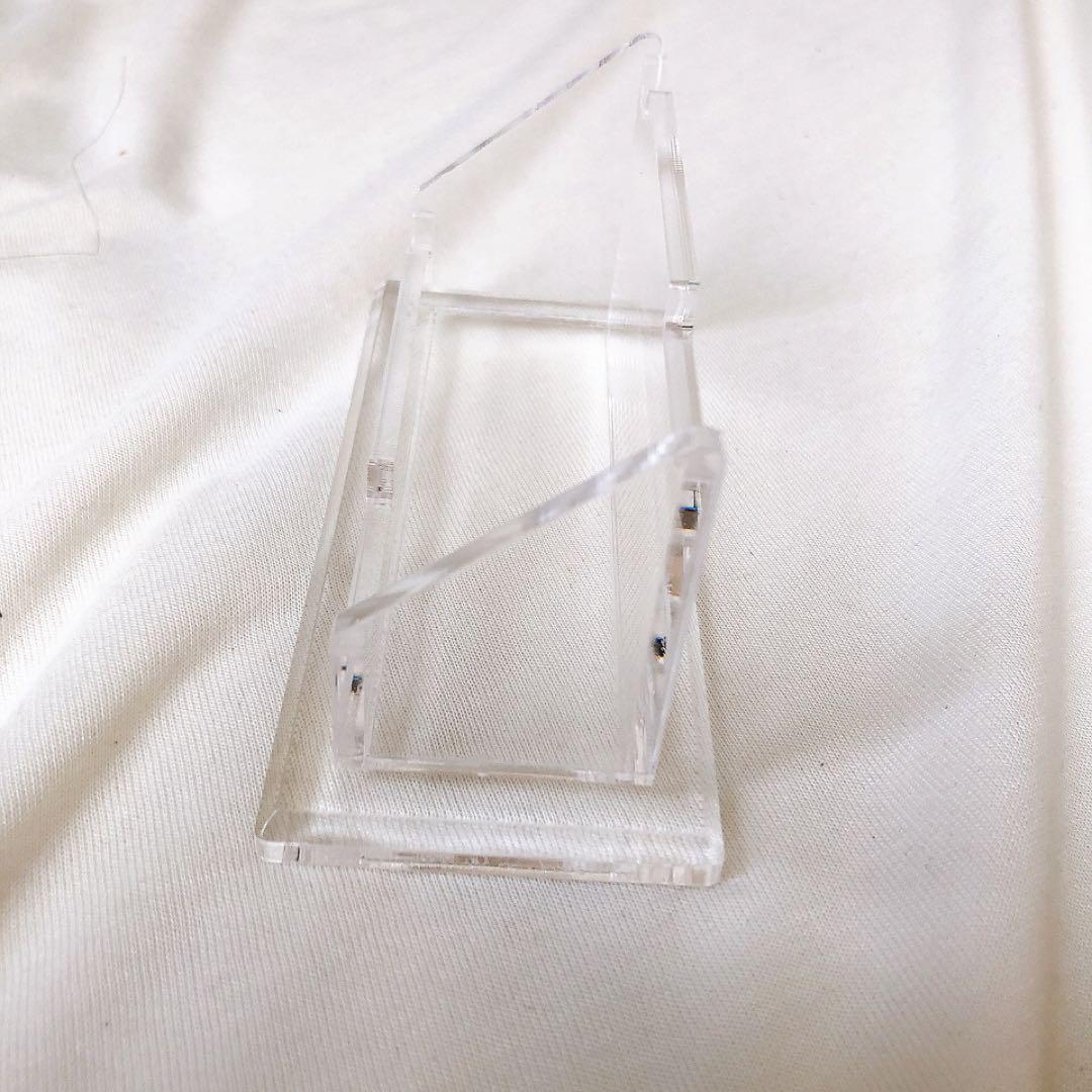 アクリル製 名刺ホルダー 横置き型 オフィス 整理用品 クリア 透明