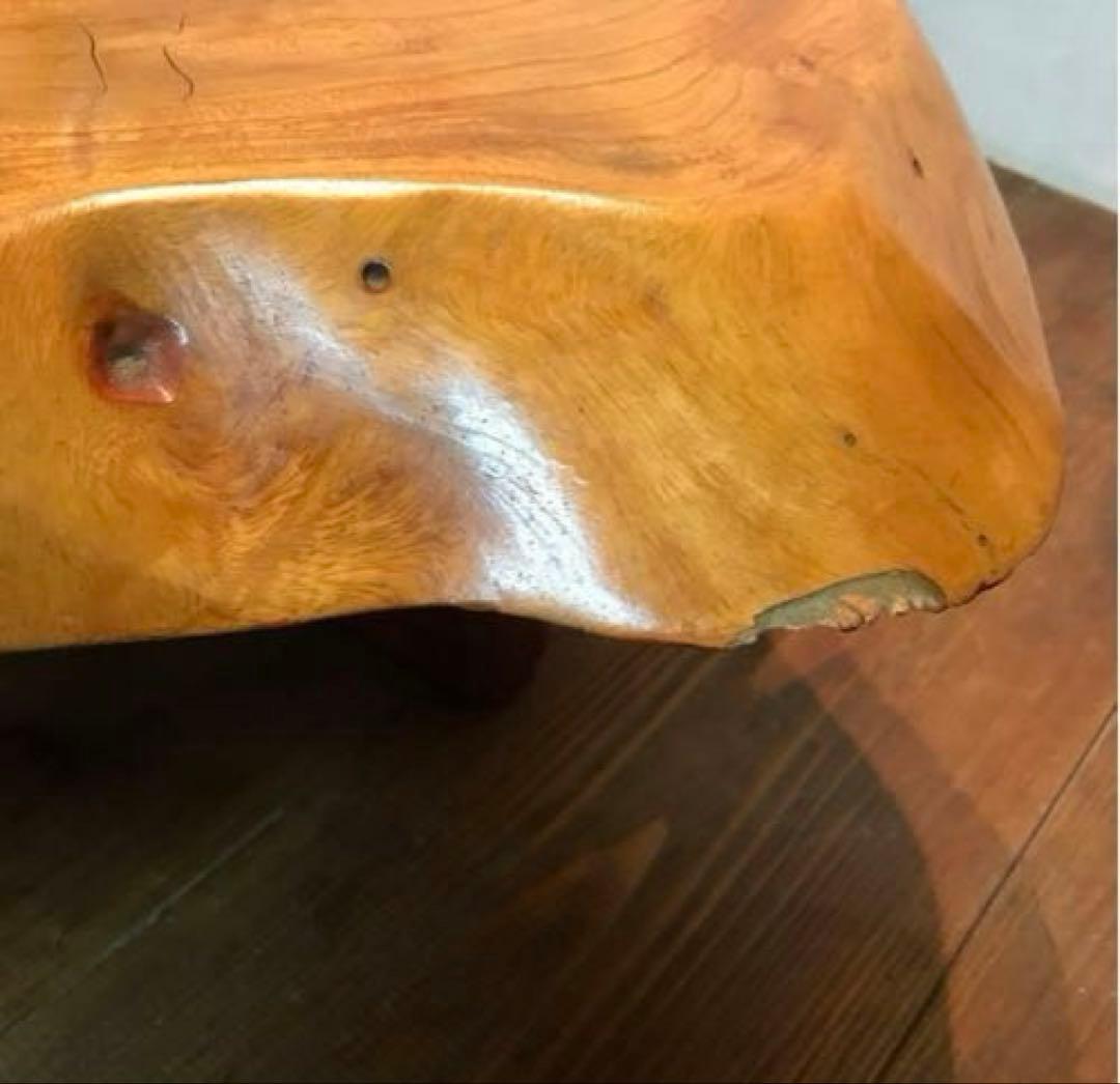 美品　木製　一枚板　座卓　ローテーブル　大きすぎず使いやすい程良いサイズ　重厚感