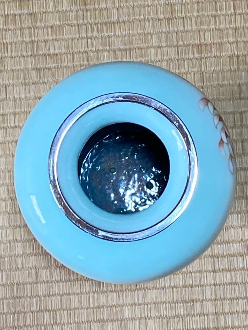 ♦安藤七宝 菊花文様 瓶 壺 花瓶 七宝焼 美術品 工芸品 コレクション 骨董品
