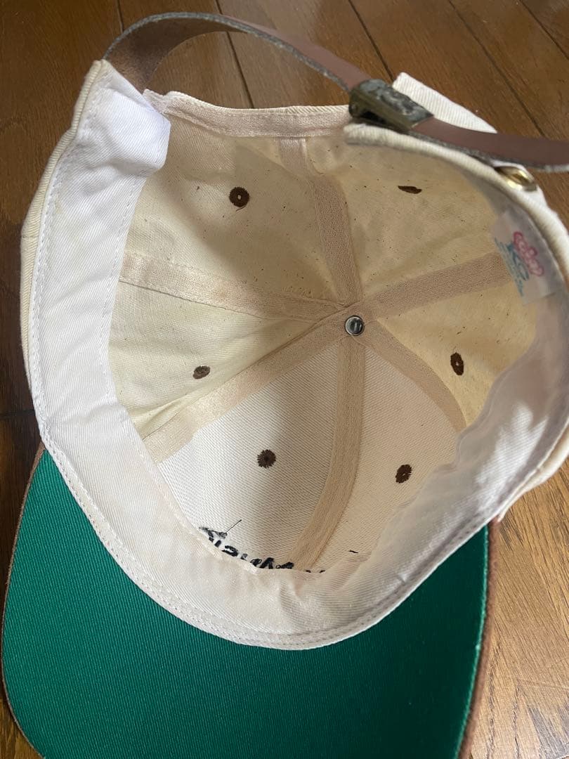 m.stockビンテージ　SONY MUSIC 生成り　キャップ