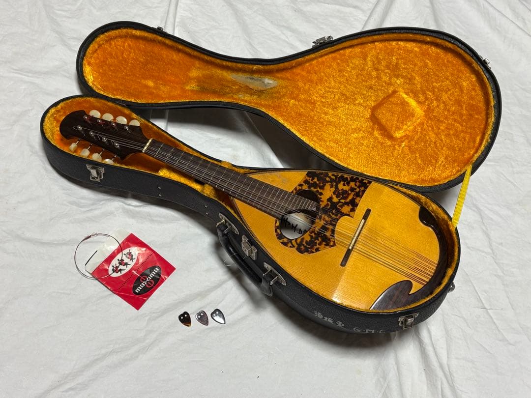 石川捷二郎　マンドリン　手工品　付属品と専用ケース付き　良品　1915-10-1