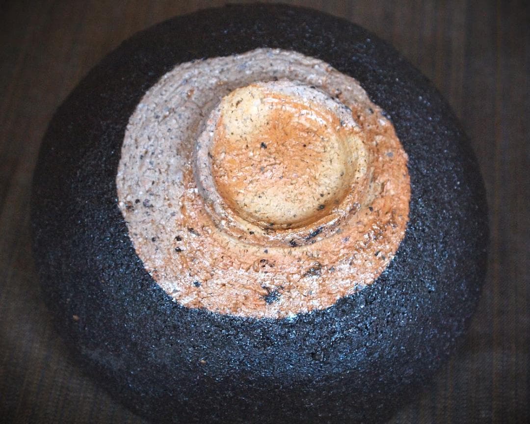 人気作家★鯉江明【父＆師：鯉江良二】常滑天竺手荒土鉄碗Ａ