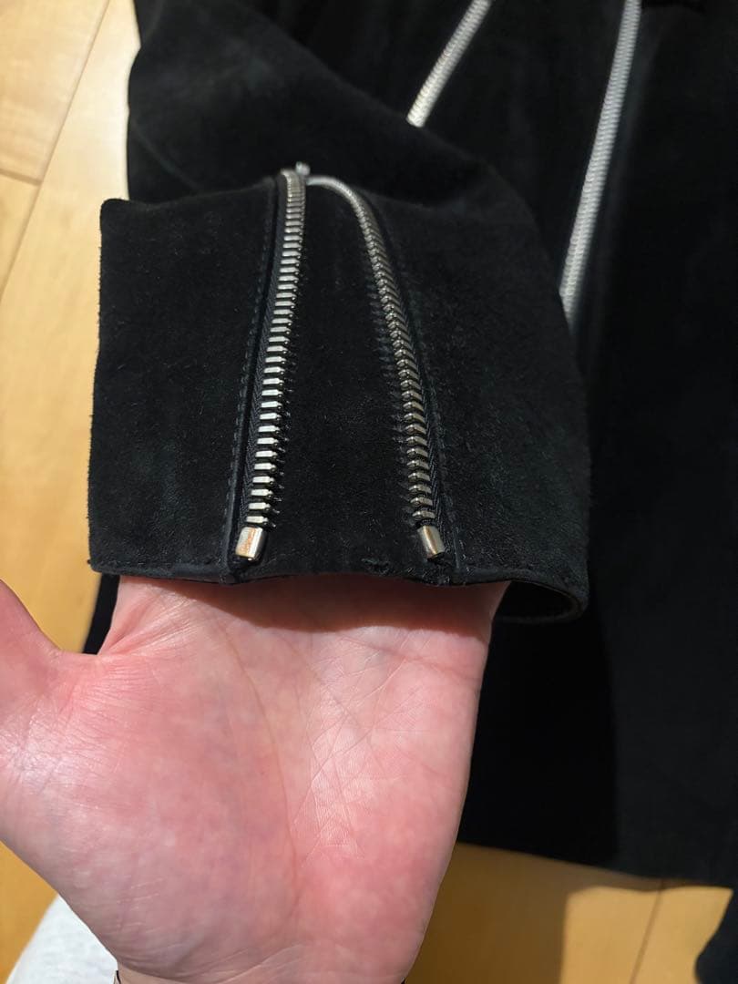 【Maison Margiela】5zip ライダース（ブラック/スエード）