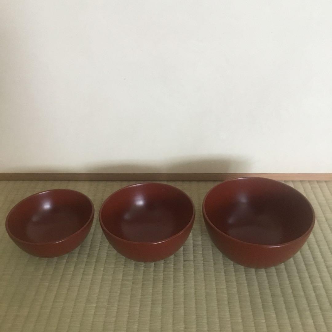 赤木明登さん　三つ鉢　赤