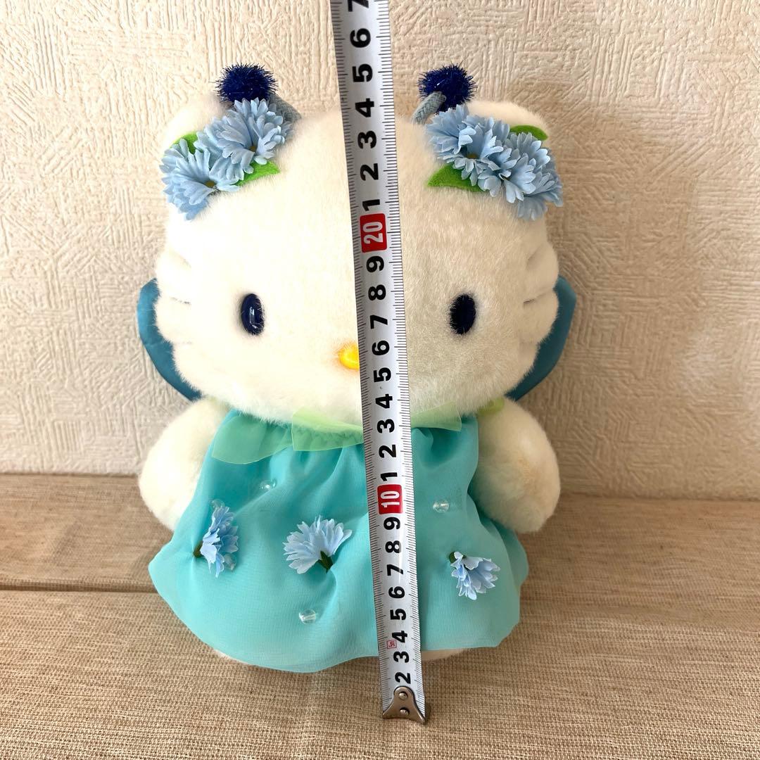新品未使用タグ付き‼️妖精シリーズハローキティ 花飾り付きぬいぐるみ