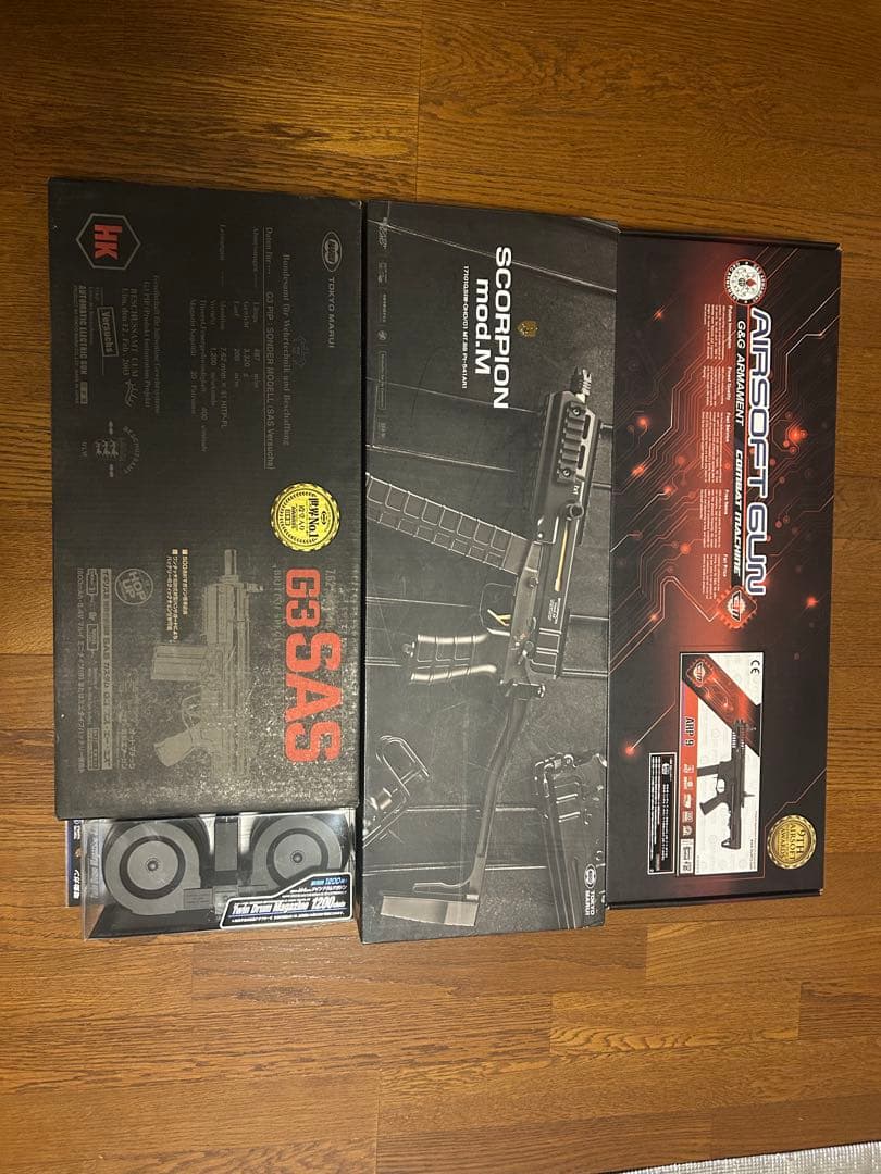 G3SAS & Scorpion mod.M &G&G ARP9 バラ売り可能