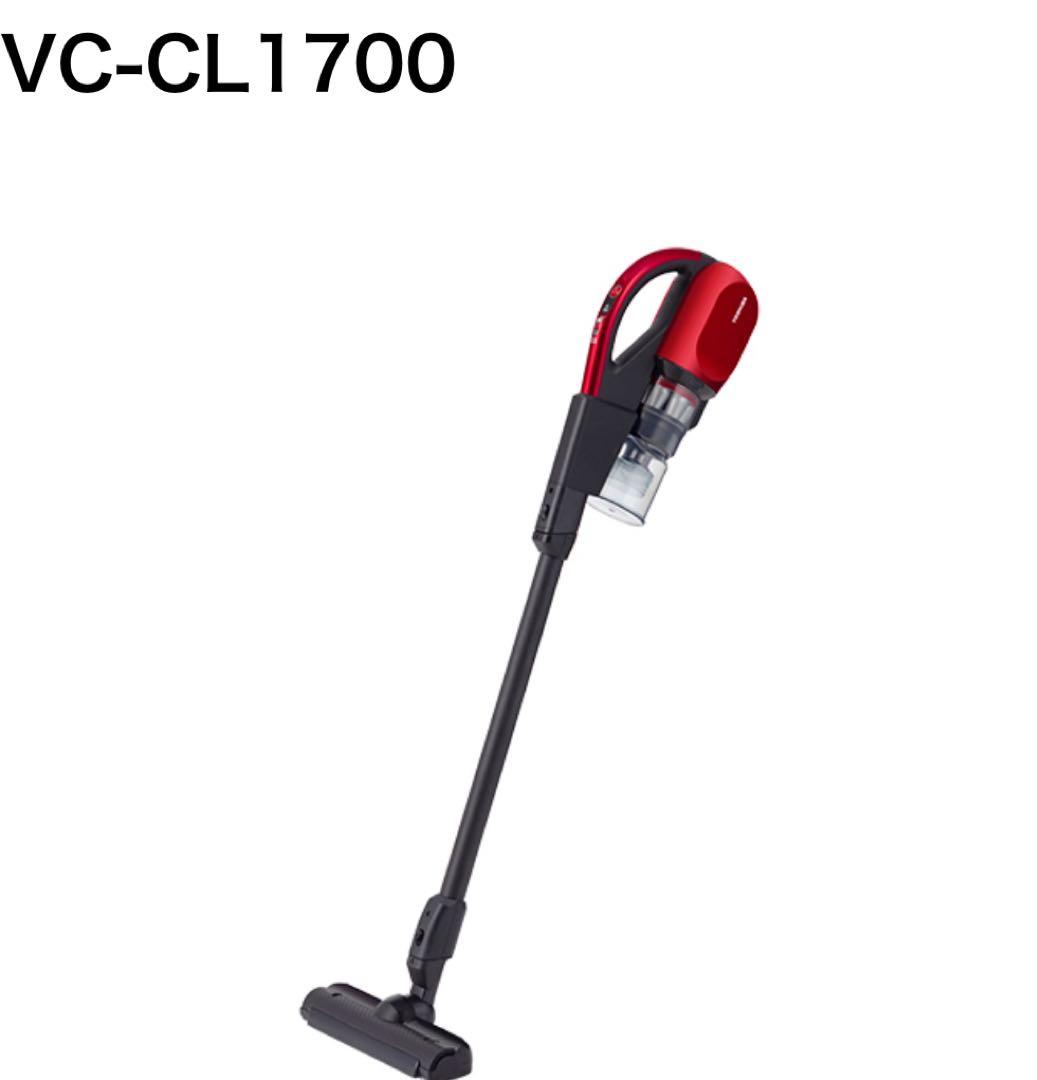 新品、東芝(TOSHIBA) スティック掃除機VC-CL1700-R 1.8kg