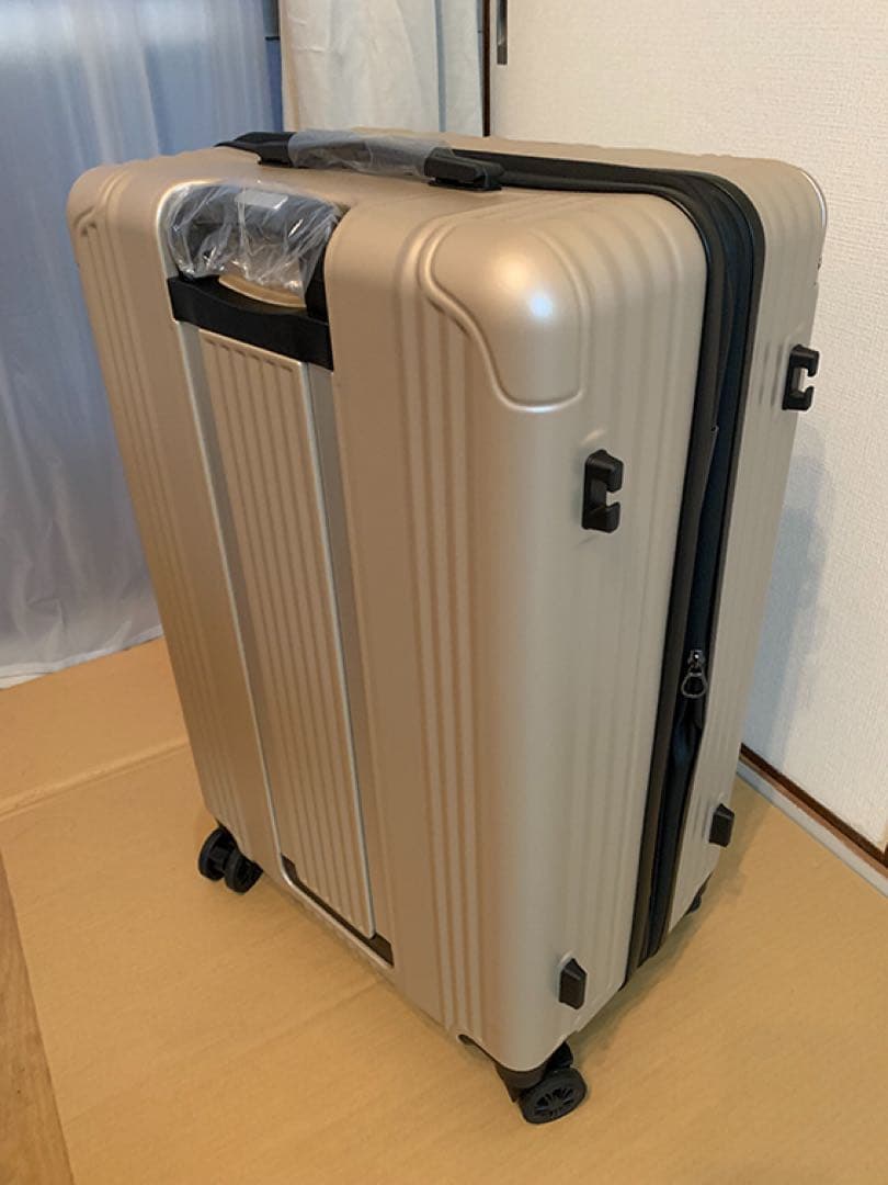 【新品】スーツケース、大型 Lサイズ 、日本企業企画 (色：シャンパンゴールド)