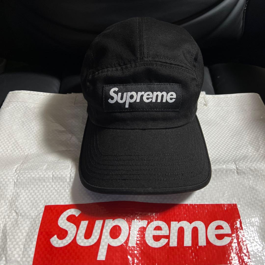 正規品　美品　Supreme 黒 ワークキャップ