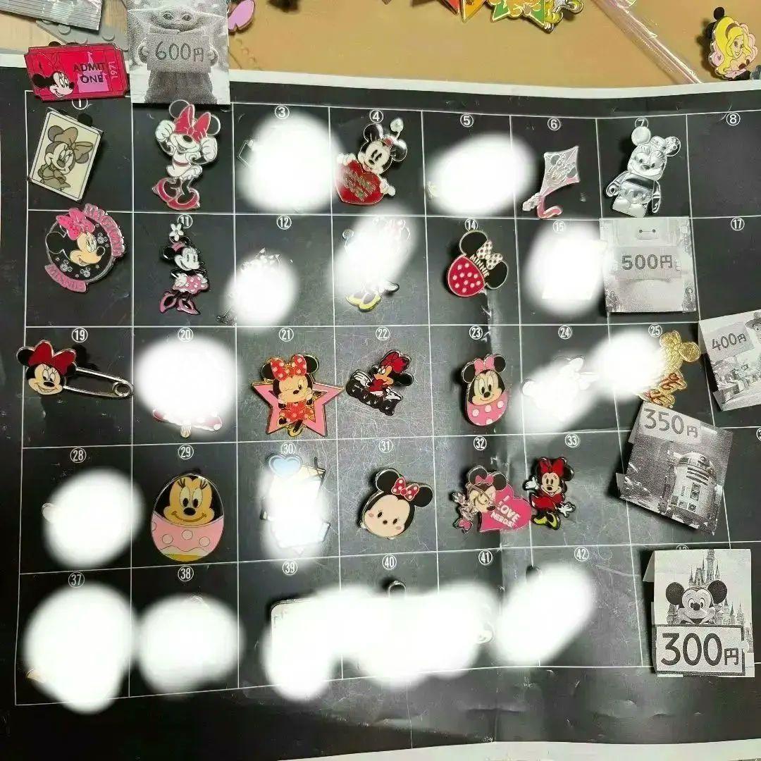 ディズニーピン　ミニー　海外　キャスト　セット